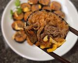 Hình bước làm 3 của món Kimbap kim chi