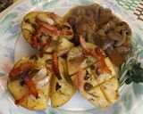 Foto del paso 5 de la receta: Patatas tajeadas asadas al romero con ajo y bacon