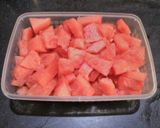 A picture of step 1 of Watermelon sorbet.