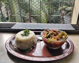 A picture of step 9 of Thai Chicken,Mushroom fried Rice.