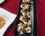 A picture of step 4 of Golgappe Chaat.