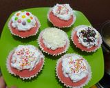 Foto langkah ke 10 dari resep Bolu kukus dengan perisa red velvet.