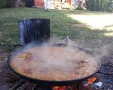 A picture of step 4 of Valencian Paella.