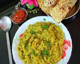 A picture of step 3 of Hesarubele Huggi (moongdal khichadi).