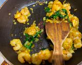 A picture of step 2 of Iranian Shrimp Rice.