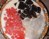 Foto langkah ke 5 dari resep Coffee Jelly Sago Dessert (Sago Kopi Jelly).