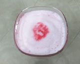 A picture of step 7 of Roohafza shake.