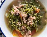 รูปขั้นตอนการทำที่ 3 ของ แกงผักปลังแหนมหมู🧄🌿🍅