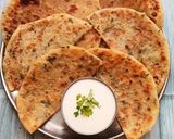 A picture of step 6 of Tapioca and Potato Stuffed Paratha - A Fasting Delight.