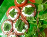 A picture of step 3 of Tomato Mint Salad.