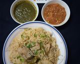 A picture of step 11 of Punjabi yakhni pulao.