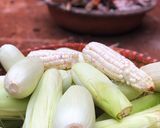 Hình bước làm 1 của món Gà nướng than và bắp nếp nướng than