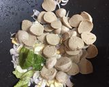 A picture of step 1 of Napa Cabbage with Meatballs and Eggs.