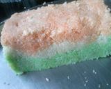 A picture of step 3 of Tri-colour suji coconut burfi.