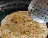 A picture of step 9 of Gobhi paratha with mitha Dahi.