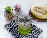 Foto langkah ke 4 dari resep Es Melon Selasih.