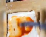 A picture of step 4 of Crispy chicken Bread rolls.