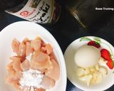 Hình bước làm 1 của món Ức Gà Chiên Sauce Teriyaki