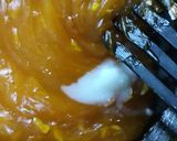 A picture of step 4 of Bombay halwa.