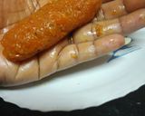 A picture of step 3 of Gajar halwa chaco bars.