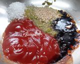 A picture of step 2 of Veg Paneer Shashlik Sizzler.