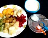 A picture of step 1 of Frozen Yogurt with Fresh Fruits.