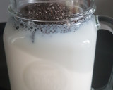 Foto del paso 1 de la receta: Pudin de chía avena y arándanos