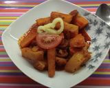Könnyített paprikás krumpli egészségesen recept fázis 2 fotója