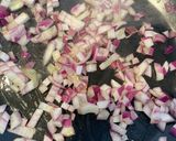 Une image de l'étape 1 de Pâtes aux champignons et courgettes, œuf poché.