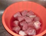 A picture of step 2 of Arvi Gosht.