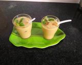 A picture of step 5 of Mango coffee smoothie.