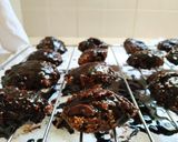 Φωτογραφία βήματος 3 της συνταγής Cookies βρώμης με μπανάνα με γλάσο σοκολάτας και καρύδα (vegan)