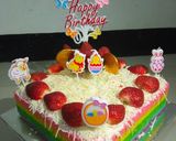 Foto langkah ke 5 dari resep Bolu Kukus Pelangi.