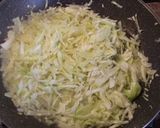 A picture of step 2 of Sautéed Green Cabbage.