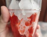 Foto langkah ke 4 dari resep Es sarang burung strawberry.