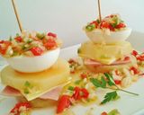 Foto del paso 11 de la receta Pincho de patata, york, queso y huevo