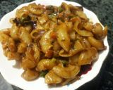 रेड सॉस पास्ता (red sauce pasta recipe in Hindi) रेसिपी चरण 3 फोटो