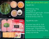 Hình bước làm 1 của món Thịt cuộn kiểu Mễ