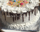 A picture of step 39 of Chocolate cake with whipped cream frosting.
