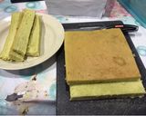 Gambar langkah 5 resipi Kek pandan layer.