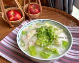 Hình bước làm 5 của món Canh Lạc Bí Xanh Chay