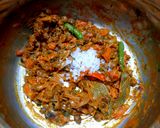 A picture of step 5 of Black chickpea pulao in pressure cooker.