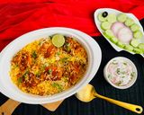 A picture of step 11 of Fried Fish Dum Biryani.