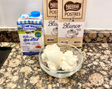 Foto del paso 1 de la receta: Tarta con chocolate blanco “día de los enamorados”