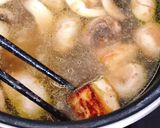 Hình bước làm 5 của món 🌱 Canh Nấm Mỡ Đậu Hủ Lá É (Vegan)