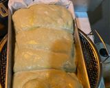 Foto langkah ke 8 dari resep Roti Tawar Discard Sourdough Matcha (Eggless).