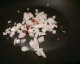 A picture of step 1 of Baccalà e ceci.