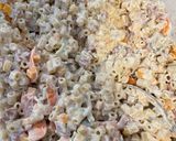 A picture of step 2 of Nana Joe’s Spam Macaroni Salad.