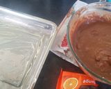 A picture of step 1 of Choc and orange slices.