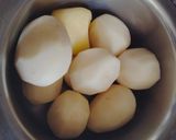 A picture of step 1 of #Banarasi Dum Aloo.